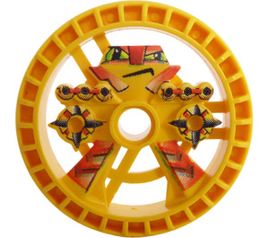 LEGO Jaune Technic Disk 5 x 5 avec Blazooka (32303)