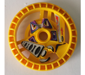 LEGO Yellow Technic Disk 5 x 5 with Grab RoboRider Talisman (32363)