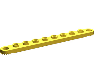 LEGO Yellow Technic Plate 1 x 10 with Holes (2719)