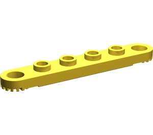LEGO Yellow Technic Plate 1 x 6 with Holes (4262)