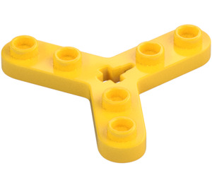 LEGO Jaune Technic Rotor 3 Lame avec 6 Tenons (32125 / 51138)