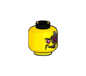 LEGO Yellow The Mechanic - Crystalized  Head (Recessed Solid Stud) (3626)