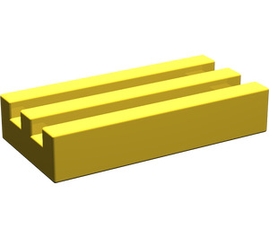 LEGO Yellow Tile 1 x 2 with Grille (Undetermined)