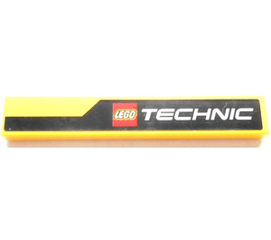 LEGO Yellow Tile 1 x 6 with Technic Logo Right Sticker (6636)