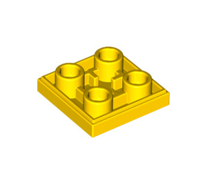 LEGO Geel Tegel 2 x 2 Omgekeerd (11203)
