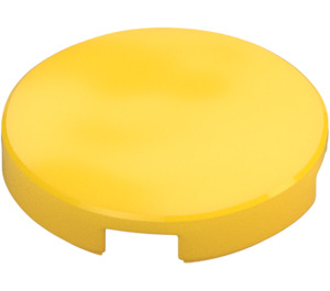 LEGO Yellow Tile 2 x 2 Round with Bottom Stud Holder (14769)