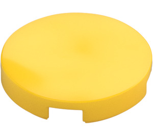 LEGO Yellow Tile 2 x 2 Round with "X" Bottom (4150)