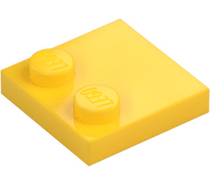 LEGO Gelb Fliese 2 x 2 mit Noppen auf Kante (33909)