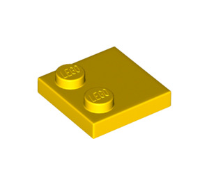 LEGO Yellow Tile 2 x 2 with Studs on Edge (33909)