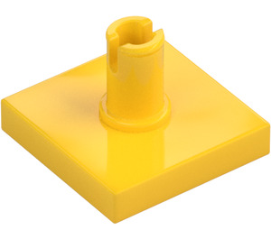 LEGO Jaune Tuile 2 x 2 avec Verticale Épingle (2460 / 49153)