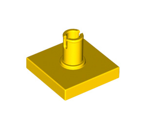 LEGO Geel Tegel 2 x 2 met Verticaal Pin (2460 / 49153)