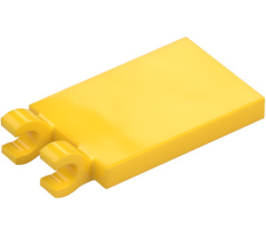 LEGO Yellow Tile 2 x 3 with Horizontal Clips ('U' Clips) (30350)