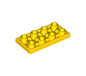 LEGO Geel Tegel 2 x 4 Omgekeerd (3395)