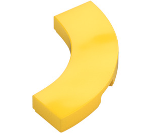 LEGO Yellow Tile 3 x 3 Curved Corner (79393)