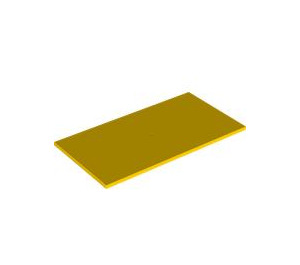 LEGO Yellow Tile 8 x 16 with Bottom Tubes, Textured Top (90498)