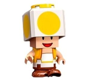 LEGO Keltainen Toad jossa Smile ja Walking Minihahmo