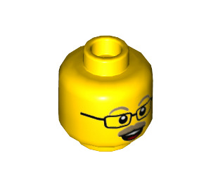 LEGO Giallo Superiore Cappello Tom Minifigure Testa (Perno solido incassato) (3626 / 79239)