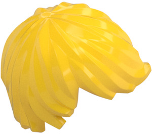 LEGO Jaune Cheveux ébouriffés balayé à gauche (18226 / 87991)