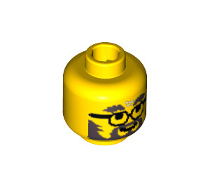 LEGO Yellow  Town Head (Recessed Solid Stud) (3626)