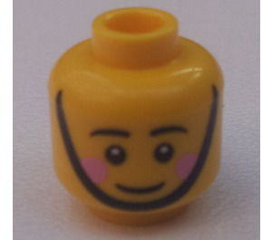 LEGO Gelb Toy Soldier Kopf (Sicherheitsbolzen) (3626 / 14195)
