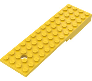 LEGO Żółty Przyczepa Baza 4 x 14 x 1