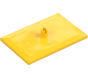 LEGO Yellow Train Plate 4 x 6 Bogie without Reinforcement (4025 / 18626)