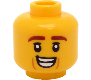 LEGO Yellow Triceratops Head (Recessed Solid Stud) (3274 / 105587)