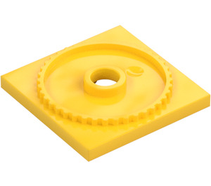 LEGO Yellow Turntable 4 x 4 Flat Square Base (61485)