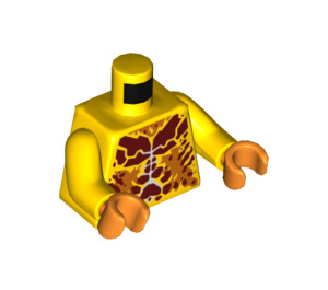 LEGO Geel Ultimate Flama met Rugzak Minifig Torso (973 / 76382)