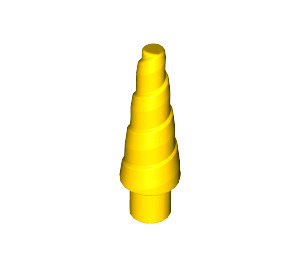 LEGO Gelb Unicorn Horn mit Spiral (34078 / 89522)