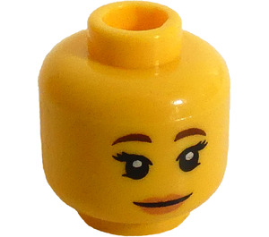 LEGO Yellow Veterinarian Minifigure Head (Recessed Solid Stud) (3626 / 32746)