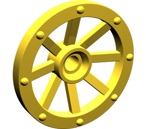 LEGO Yellow Wagon Wheel Ø27 Small (2470)
