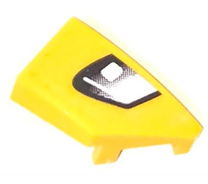 LEGO Yellow Wedge 1 x 2 Right with Headlight part right Sticker (29119)