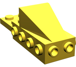 LEGO Yellow Wedge 2 x 3 with Brick 2 x 4 Side Studs and Plate 2 x 2 (2336)