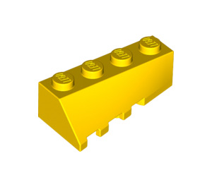 LEGO Jaune Coin 2 x 4 Sloped Droite (43720)