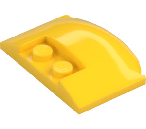 LEGO Giallo Cuneo 3 x 4 x 0.7 con Recess (93604)