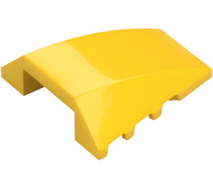 LEGO Yellow Wedge 4 x 4 Triple Curved without Studs (47753)