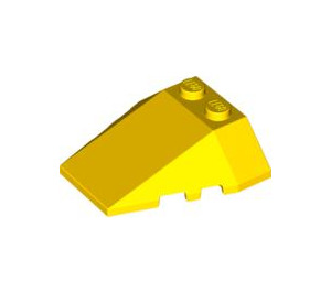LEGO Yellow Wedge 4 x 4 Triple with Stud Notches (48933)
