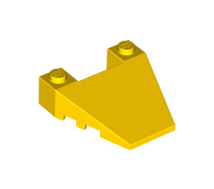 LEGO Yellow Wedge 4 x 4 with Stud Notches (93348)