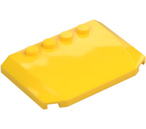 LEGO Yellow Wedge 4 x 6 Curved (52031)