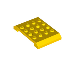 LEGO Jaune Coin 4 x 6 x 0.7 Double (32739)