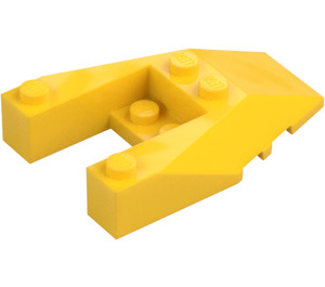 LEGO Gelb Keil 6 x 4 Ausschnitt mit Noppenkerben (6153)