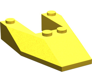 LEGO Yellow Wedge 6 x 4 Cutout without Stud Notches (6153)