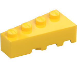 LEGO Żółty Klin Cegła 2 x 4 Lewy (41768)