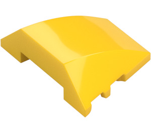 LEGO Yellow Wedge Curved 3 x 4 Triple (64225)