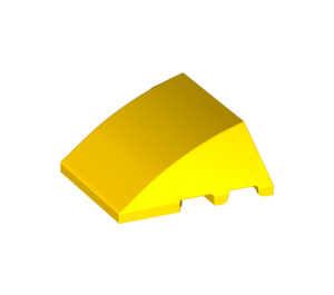 LEGO Yellow Wedge Curved 3 x 4 Triple (64225)