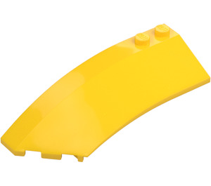 LEGO Yellow Wedge Curved 3 x 8 x 2 Left (41750 / 42020)