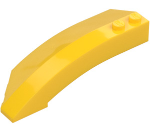 LEGO Yellow Wedge Curved 3 x 8 x 2 Right (41749 / 42019)