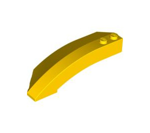 LEGO Yellow Wedge Curved 3 x 8 x 2 Right (41749 / 42019)