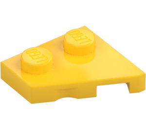 LEGO Giallo Cuneo Piastra 2 x 2 Ala Sinistra (24299)